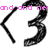 Pixelated black curved shape with pink text overlay reading 'nd and ne' on white background.