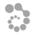 Pixelated gray circular shapes with white outlines arranged in a loose cluster on a light gray background.