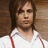 Pixelated image of a person with brown hair wearing a white shirt with red straps, next to blue pixelated text reading "Josh Farro" and "<3paramore" on a white background.