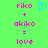 Green background with pink text and a blue heart icon, showing 'riko + akiko = love' in pixelated font.