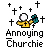 Pixelated icon shows a yellow figure with black cross on chest holding white orb and teal object, surrounded by multiple crosses against gray background.