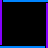 Pixel art animation of text and heart symbols forming 'The Heart Can't Say' on a black background with blue and purple borders.