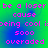 Pixelated text in bright pink on a green-to-blue gradient background, arranged in four identical quadrants with repeated phrases.