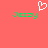 Pixelated green text 'Jazzy' appears twice on a solid coral background with a white pixelated heart above the left text.