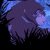 A 50x50 pixel animated contact sheet showing two frames of a Tarzan-themed buddy icon with a character silhouette on the left and green text logo on the right.