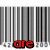 A barcode-patterned background with colored text reading 'are you checkin me out?' in red, orange, yellow, green, and cyan.