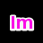 Pixelated pink text 'lm' and 'a' on black background with partial 'pimp' text below, all with white outlines.