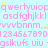 A static image with a light blue background filled with repeated pink text strings and small yellow stars.