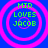 Four identical circular icons with pink concentric rings on a blue background, each containing green text reading MIR LOVES JACOB.