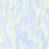 Abstract pattern of flowing light blue and pale yellow shapes on a white background with subtle pixelation.