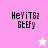 Pixelated text 'HeViTGz Stefy' on pink and white backgrounds with a star icon changing color between frames.