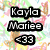 Pixelated buddy icon with two distinct sections: left side features colorful abstract background, green alligator graphic, and text; right side has red background with black-and-white logo.