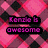 Pixelated image with pink and black text overlays on a checkered background, featuring a person in dark clothing and white shoes.
