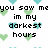 Pixelated text on white background with green and blue heart patterns, asking why someone still loves the viewer in darkest hours.