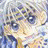 A 48x48 pixel buddy icon featuring a split composition with an anime-style character on the left and text elements on the right, displayed as part of a contact sheet.
