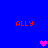 Blue background with four red 'ALLY' texts and three pixelated hearts in pink and purple.