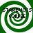 Four identical green and white spiral patterns arranged in a , each containing 'STARBUCKS COFFEE' text in black pixelated font