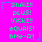 Bright pink background with green pixelated text arranged in a , surrounded by blue and purple star-shaped decorations