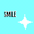 Static pixel art icon featuring black text and a white star on a light blue checkered background.