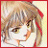 A 48x48 pixel buddy icon featuring a stylized anime character with light brown hair and red accents, paired with text reading "Anime IM" on the right side of a contact sheet layout.