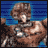 Pixelated character with brown hair and armor stands against blue striped background, text changes from 'P' to 'PS' to 'PSO' to 'PSOW' across frames.