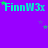A static image with a purple background displaying repeated cyan text 'FinnW3x' and scattered green and purple stars.