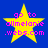 Yellow star with pink text on blue background, showing four identical static frames of 'go to allmelanie.webs.com' in pixelated font.