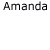 A static image displays text reading "Amanda Amanda picks Amanda picks her nose" in a pixelated font on a white background with a gray rectangle.