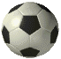 Six soccer balls arranged in two of three, each with black pentagons on a white hexagonal pattern, displayed against a light gray background