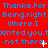 Red background with blue text repeating 'Thanks.For Being.right Where.I wanted.you. not.there.' and white crosses on a pattern
