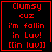 Four identical red pixelated text on black background with one showing a heart symbol and another showing a starburst symbol