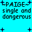 Pixelated text and star symbols on a cyan background, with repeated phrases and decorative elements in black and dark blue.
