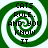 Green and white spiral background with black text reading 'CATS RULE. AND YOU KNOW IT' in four identical arranged in a