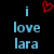 A four- displays text and imagery: a black with blue text 'i love lara' and red heart, a brown with green text 'gamber hornets #20', a basketball net with yellow '18-0', and a blank gray