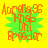 Four identical pixelated icons display orange text over a green starburst on yellow background, with no visible animation changes.