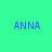 Static image with green background and pink rectangular blocks containing blue text 'ANNA' in multiple positions.