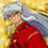 Pixelated static image of a character in red clothing against a yellow background with blue and white elements.