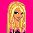 Pixel art contact sheet of a cartoon woman in revealing clothing with repeated text "Tease Me" on alternating pink and yellow backgrounds.