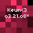 Pixelated image with repeating text 'Keun<3' and timestamp '03.21.08*' on a red-and-black checkered background.