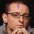 A person with glasses and a gray shirt appears in three , each showing different blue text above their head: a vertical line, '<3', and 'Chester!!!'