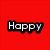 A four-quadrant displays text fragments: 'Happy' on red, 'Fourth Of' in blue and white, and 'JULY' in red with white outline on blue