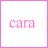 Two side-by-side animated frames of a pink pixelated text icon with a heart symbol in the second frame, enclosed by a solid pink border on white background.