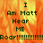 Animated icon with fiery orange-yellow background displaying text "I Am Matt Hear ME Roar" in dark green pixelated font, transitioning from multiple repeated 'Roar' exclamation marks to a single long string.