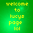 Green background with yellow pixelated text reading 'welcome to lucys page lol' in four identical arranged in a