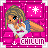 A 4x4 contact sheet of a pixel art animated icon featuring a cartoon girl with braided hair lying on her side against a pink brick background, with the text "CHUN" at the bottom of each frame.