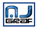 Blue and black 'nJ Graft' logo with rounded corners, displayed in a of identical frames showing no visible animation changes