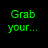 Animated green background with repeated text 'Bongs, Bowls, & Papers' and '4:20' in black and green, showing pixel-level text variations across frames.