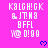 Pixelated text and blue hearts on a bright pink background with a gray rectangle at the bottom right.