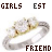 Animated sequence of a diamond ring with three stones on a silver band, displayed in showing text variations above and below the ring