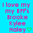 Pixelated text on bright blue background with pink and green elements, showing two identical static frames side-by-side.